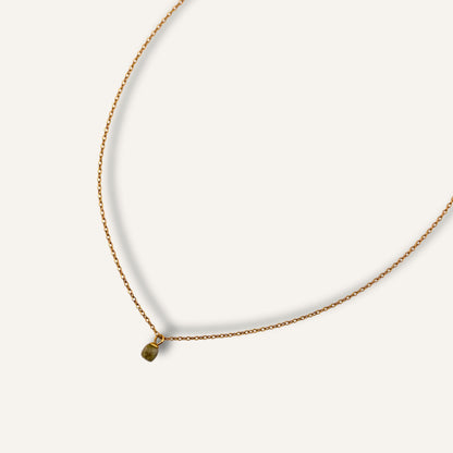 Chica gaücha -collier IRIS - pendentif en pierre naturelle de GRENAT VERT 